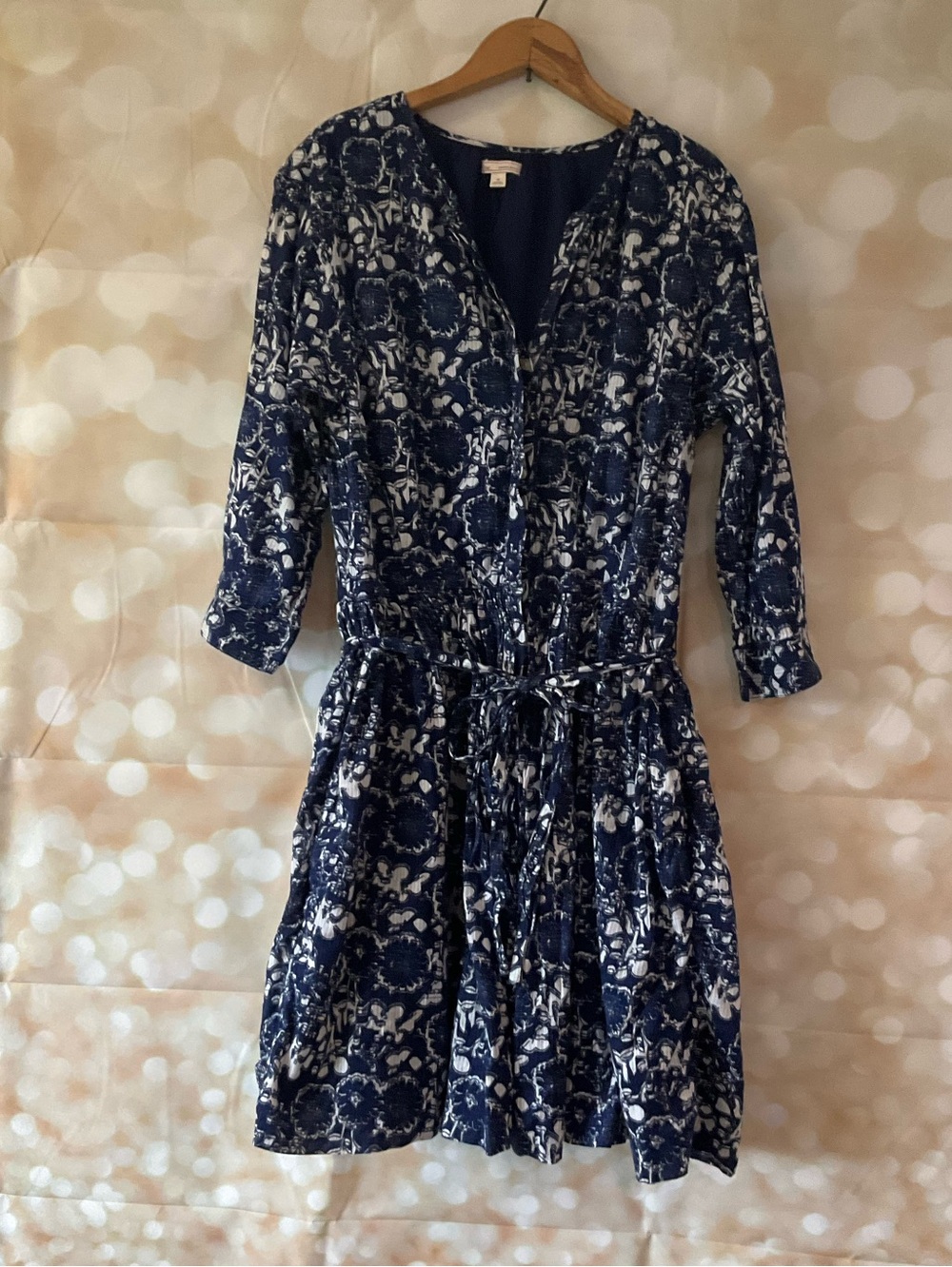 GAP Blue and White Floral Dress